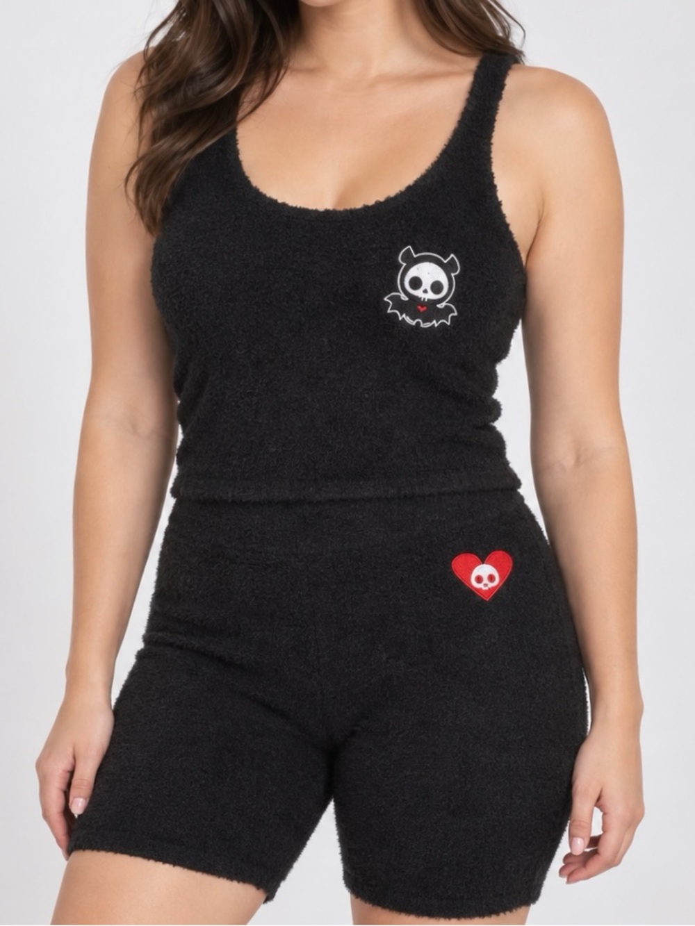 Hot Topic Skelanimals Fuzzy Girls Lounge Set NWOT Medium